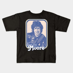 Gary Moore /// Retro Styled Fan Art Design Kids T-Shirt